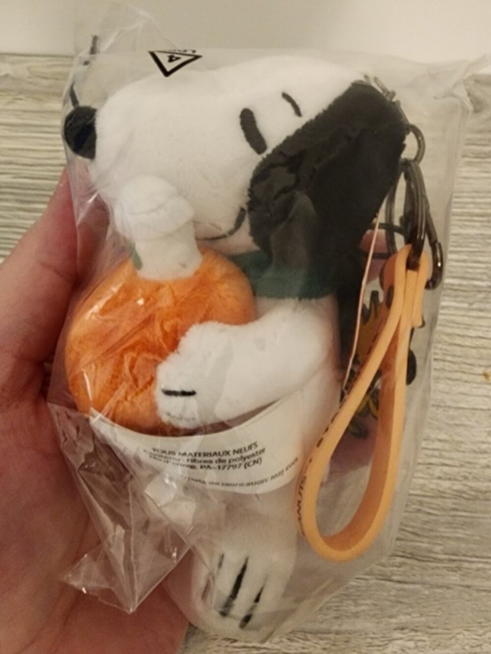 💚Starbucks x Peanuts SNOOPY WoodStock Plush Charm Key Chain NEW 🧡